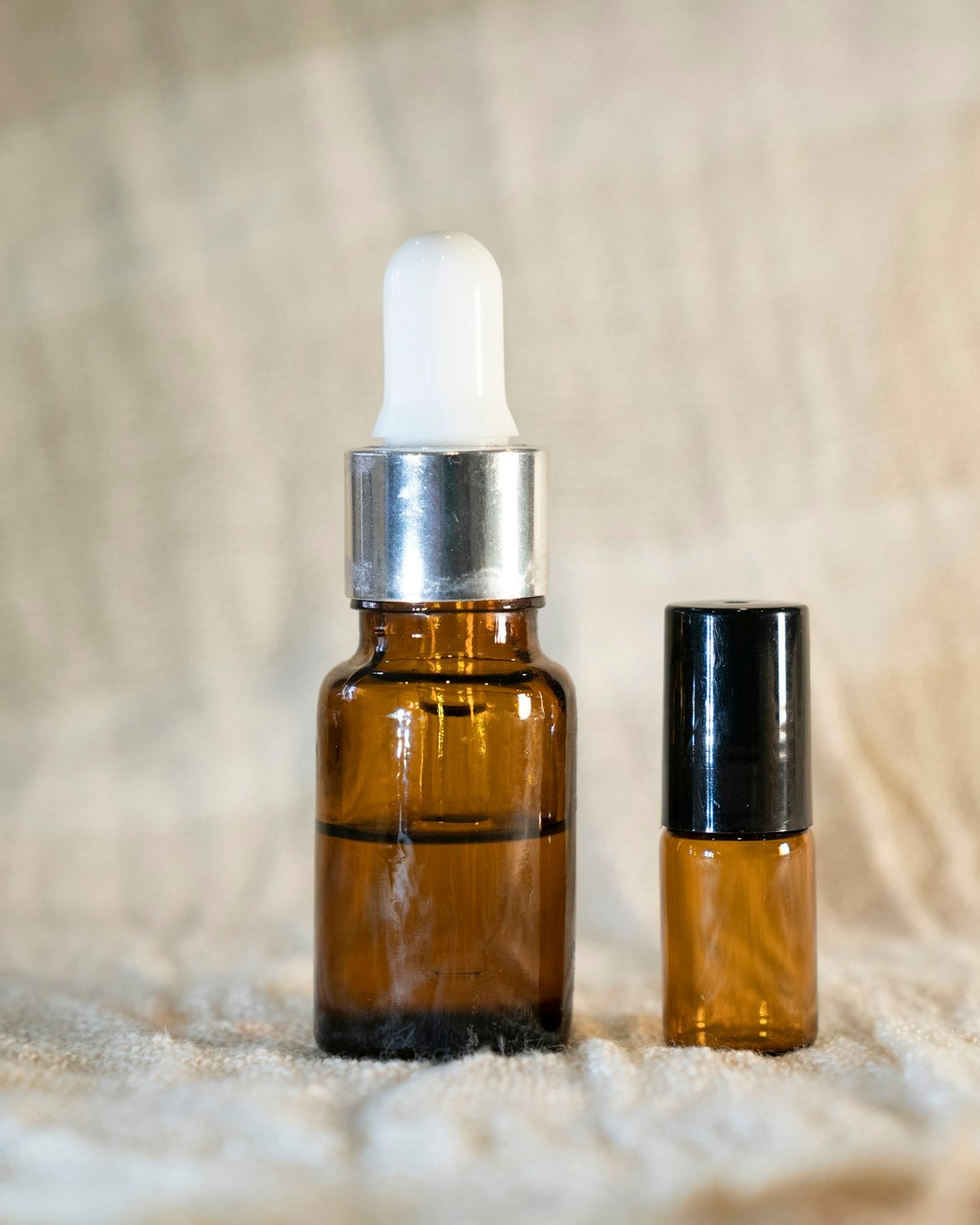 Amber roll-on perfume oil bottle for Velvet Date
